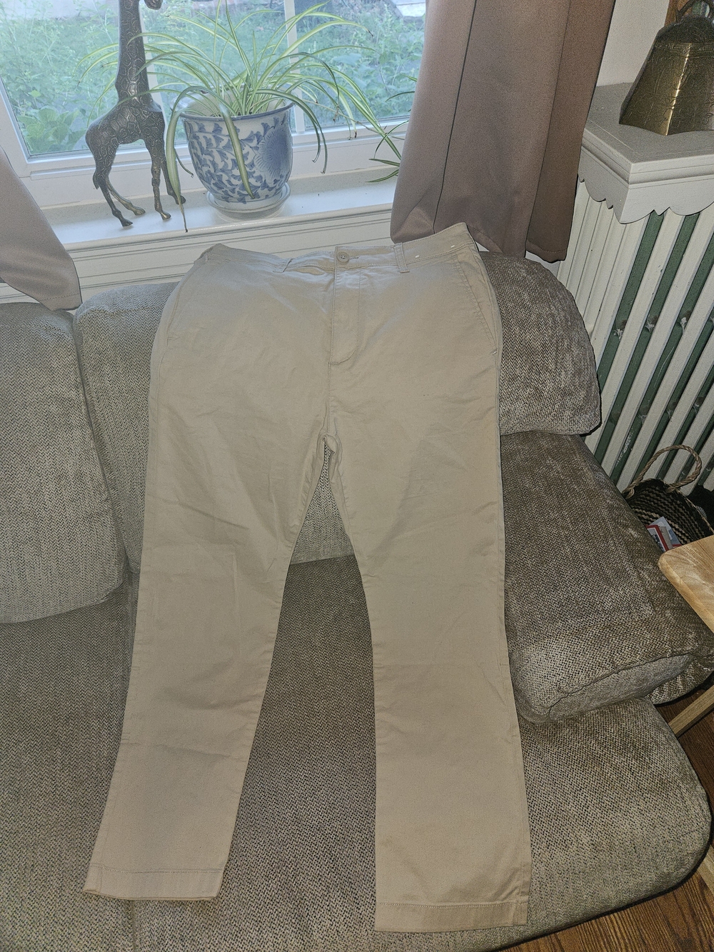 Hollister Tan Men's Chino Pants - Straight Leg